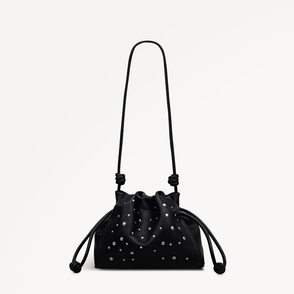 radley london The Roxburgh - Stud Small Drawstring Cross Body Black - 113068
