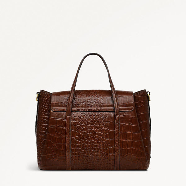 Radley London Walnut Brown Grab Bags | The Chancery Faux Croc AW24 | Radley