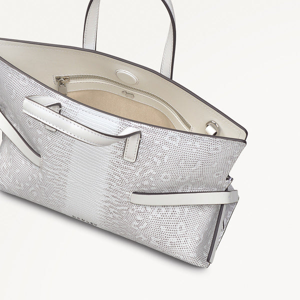 Radley London White Faux Luzard Crossbody Bag | Fleet Street Collection SS25 | Radley