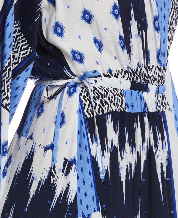 Rafaella Batik Print Raglan Sleeve Handkerchief Dress