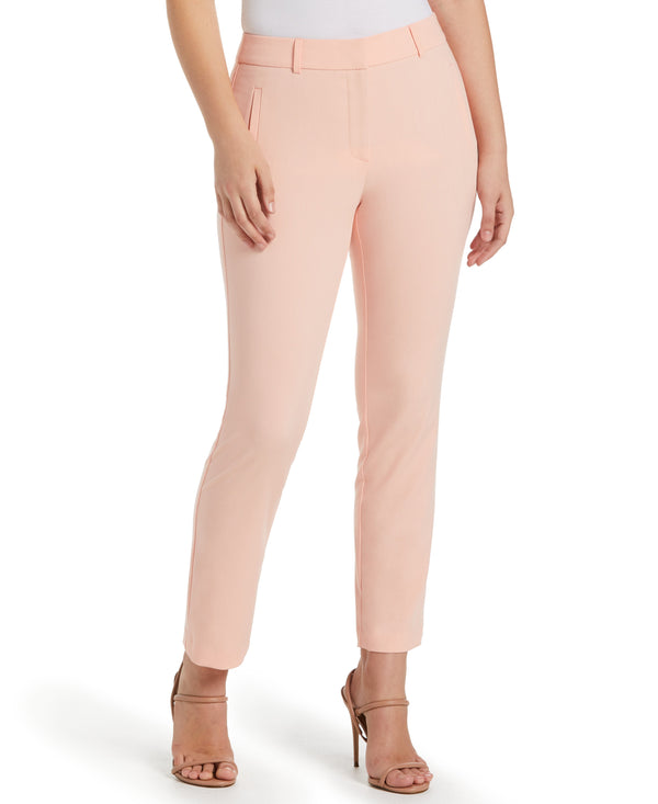 Rafaella Petite Classic Fit Clean Straight Leg Ankle Pant