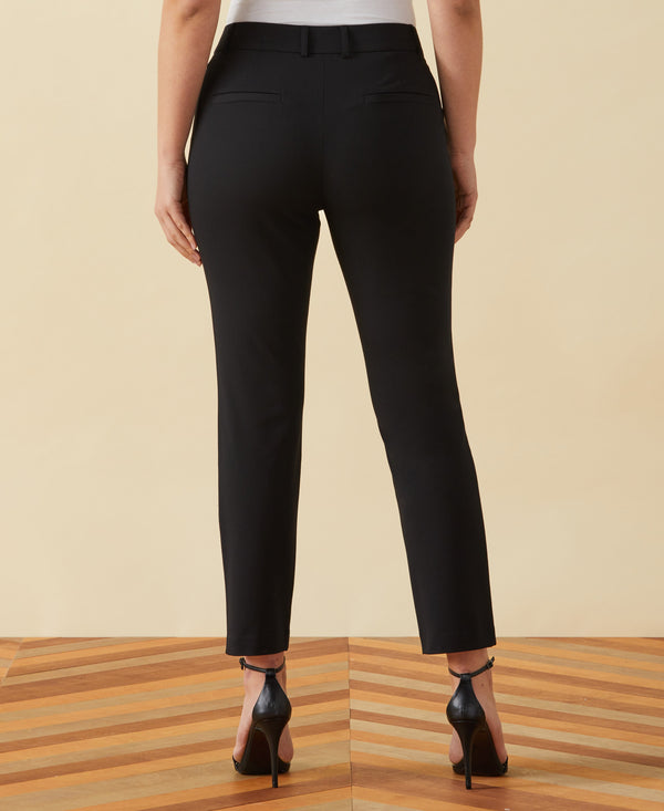 Rafaella Petite Classic Fit Clean Straight Leg Ankle Pant