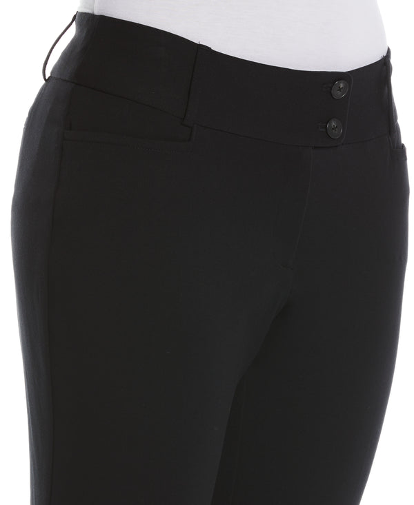 Rafaella Petite Curvy Fit Short Length Boot Cut Pant - Curvy Fit 27" Inseam