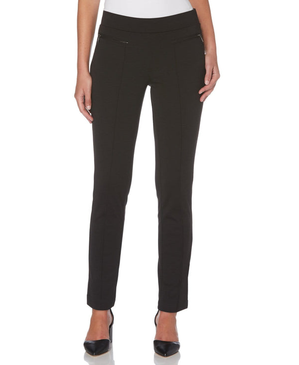 Rafaella Petite Ponte Knit Slim Leg Pant - Comfort Fit