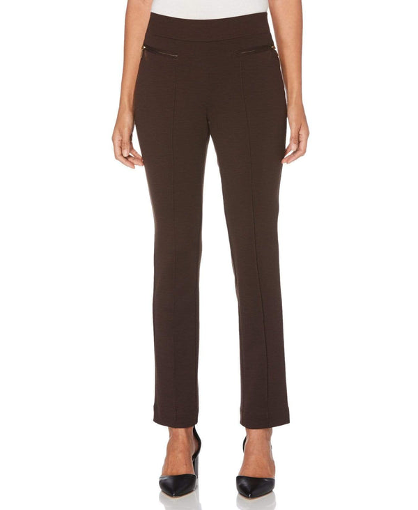 rafaella Petite Ponte Knit Slim Leg Pant - Comfort Fit