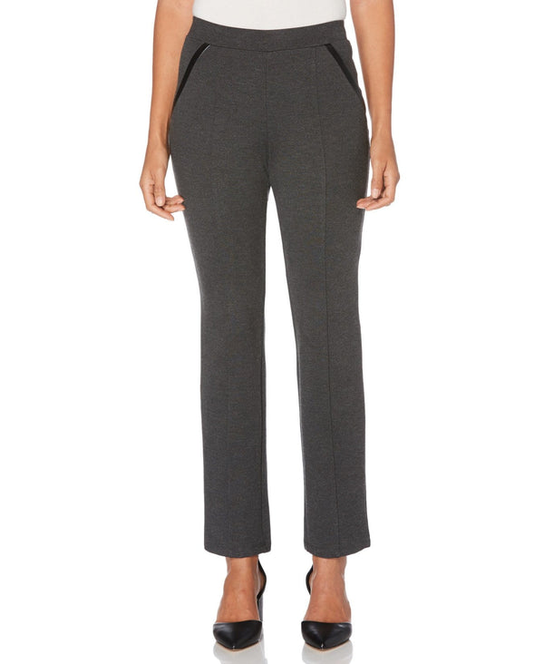 Rafaella Petite Ponte Knit Slim Leg Pant - Comfort Fit