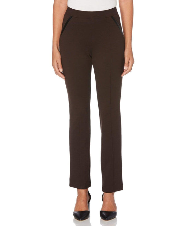 Rafaella Petite Ponte Knit Slim Leg Pant - Comfort Fit