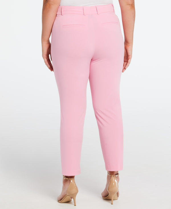 Rafaella Plus Size Classic Fit Clean Straight Leg Ankle Pant