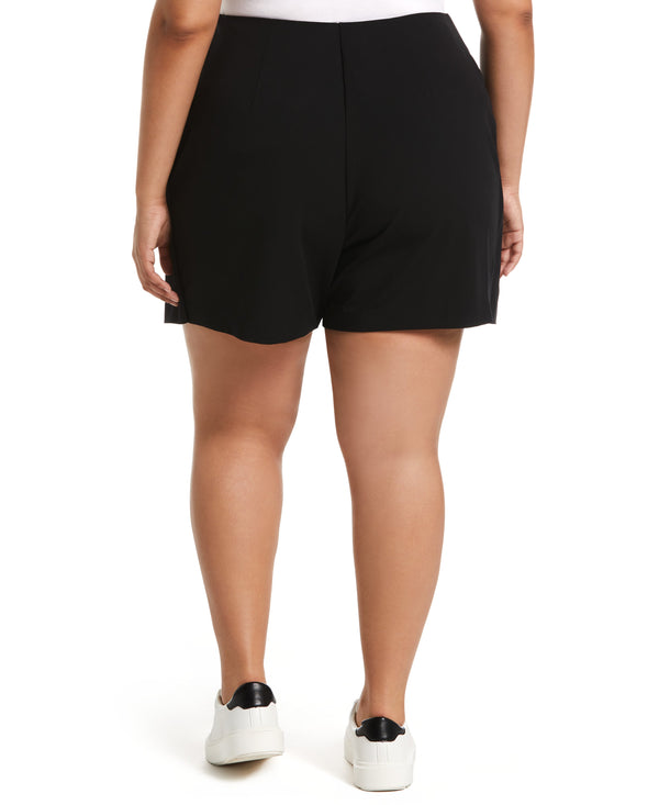 Rafaella Plus Size Classic Fit Skort With Front Slit