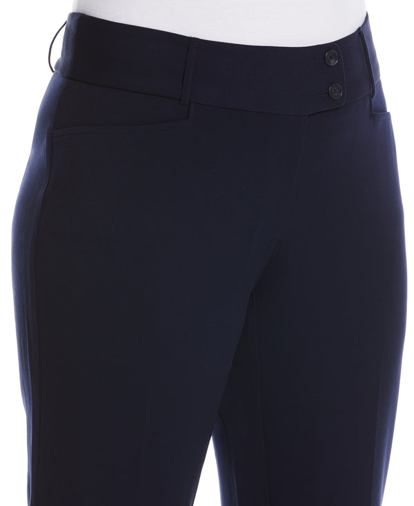 Rafaella Plus Size Curvy Fit Boot Cut Pant - Curvy Fit
