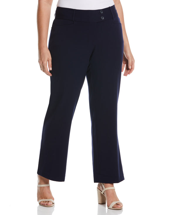 rafaella Plus Size Curvy Fit Boot Cut Pant - Curvy Fit