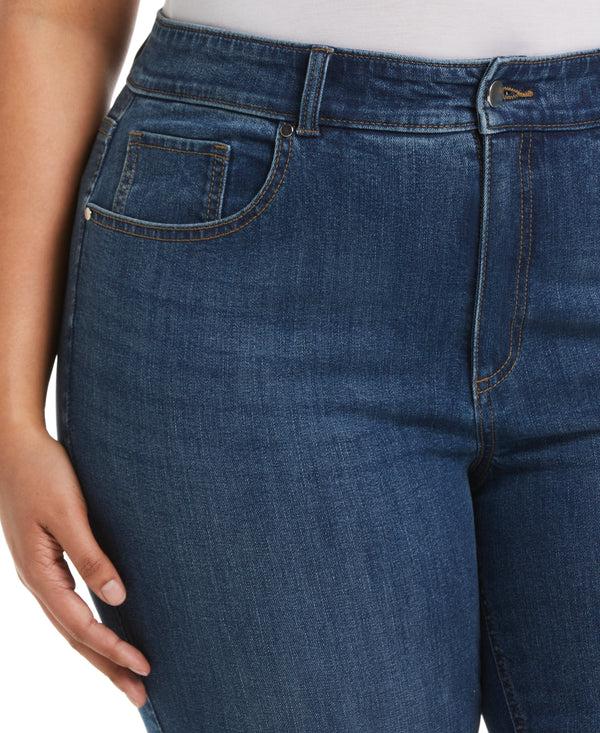 Rafaella Plus Size Modern Fit High Rise Straight Leg Ankle Pant