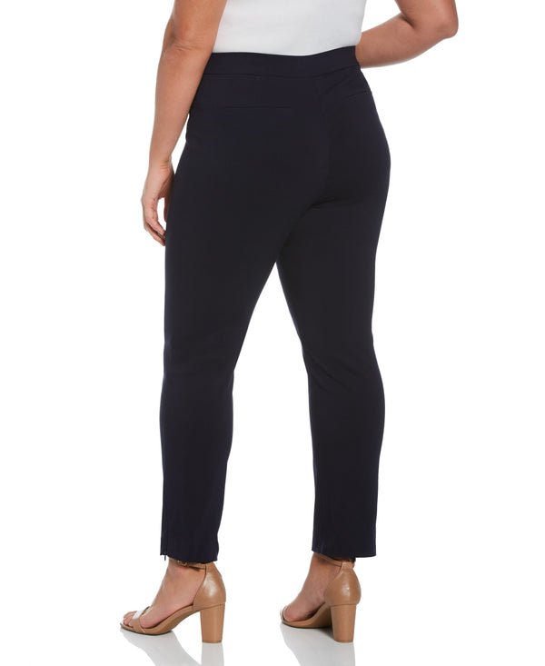 Rafaella Plus Size Stretch Slim Leg Front Seam Pant - Comfort Fit
