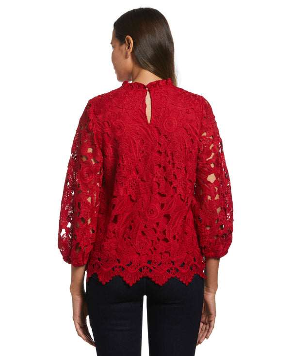Rafaella 3/4 Sleeve Lace Top