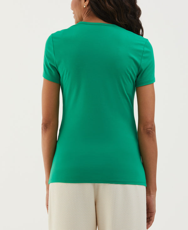 Rafaella Asymmetrical Wrap Top