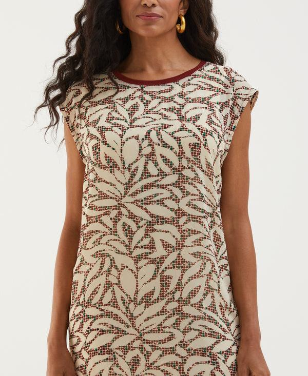 Rafaella Beach Geo Print Relaxed Dress