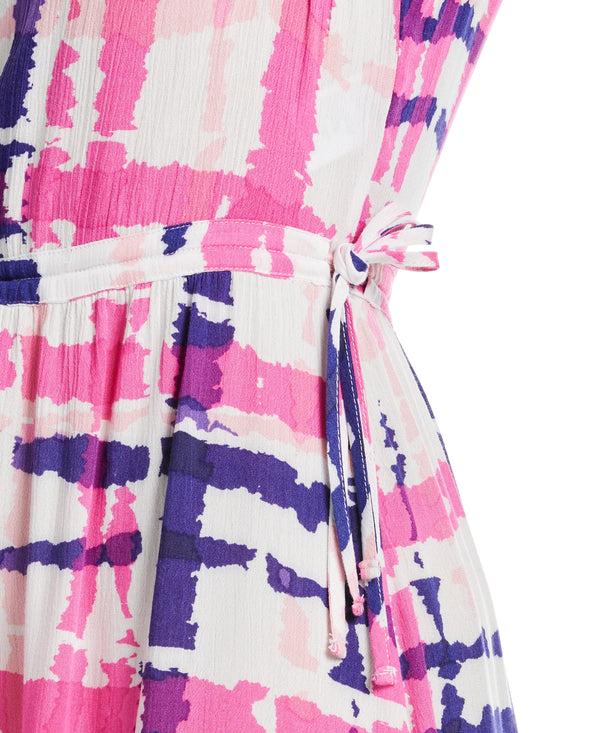 Rafaella Criss Cross Print V-neck Maxi Dress