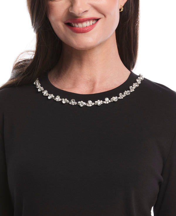 Rafaella Embellished Neck Top