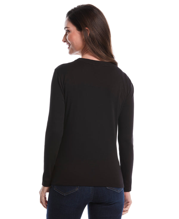 Rafaella Embellished Neck Top