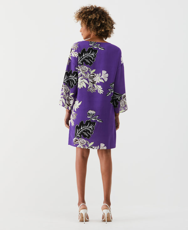 Rafaella Floral Print Zip Tunic Dress