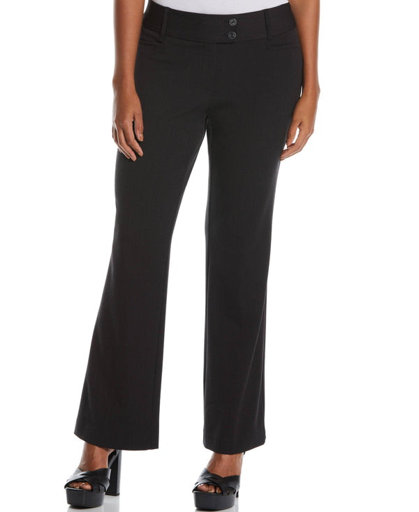 rafaella Gabardine Bootcut Pant - Curvy Fit