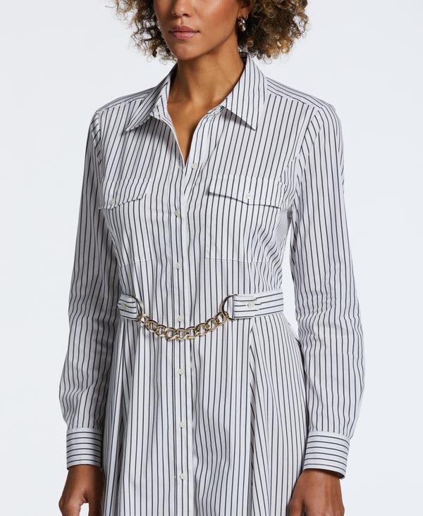 Rafaella Handkerchief Dress With Chain Belt