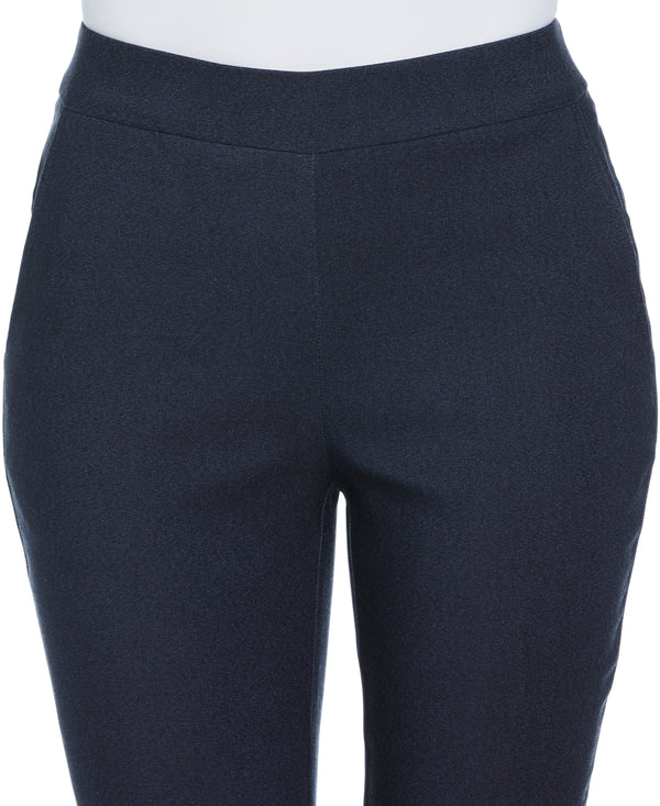 Rafaella Indigo Rinse Rivet Detail Pull-On Capris