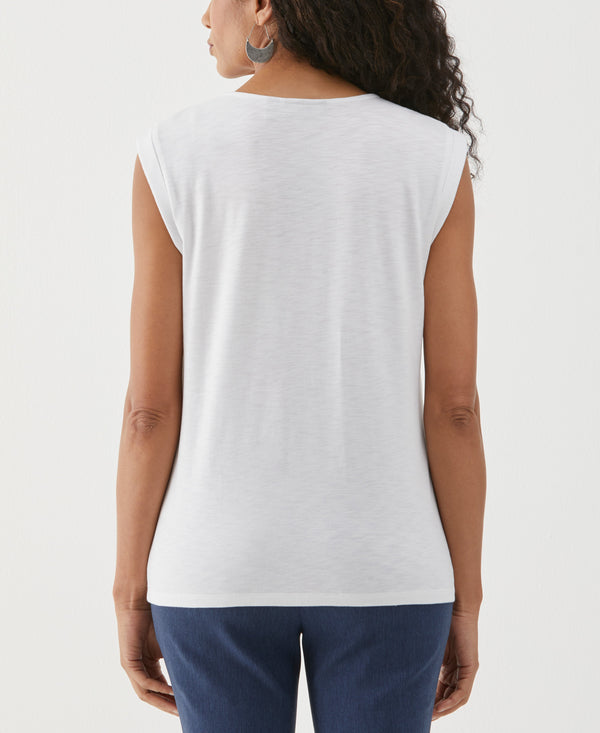 Rafaella Lace-Up Tank Top