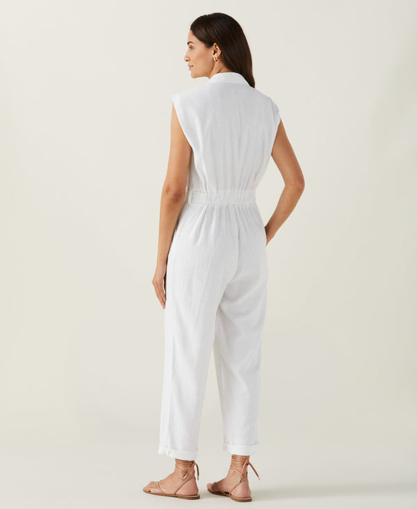 Rafaella Linen Blend Jumpsuit