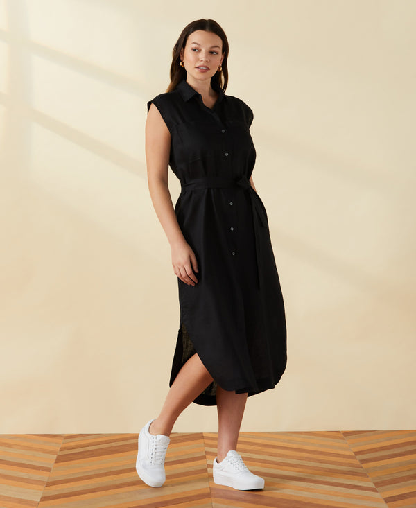 Rafaella Linen Shirtdress