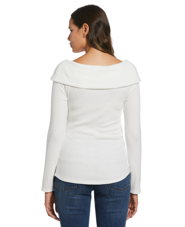 Rafaella Marilyn Ribbed Crossover Top