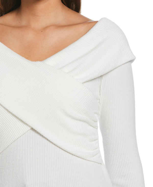 Rafaella Marilyn Ribbed Crossover Top