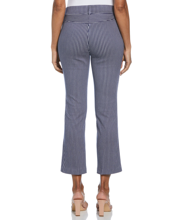 Rafaella Navy Stripe Back Yoke Pants