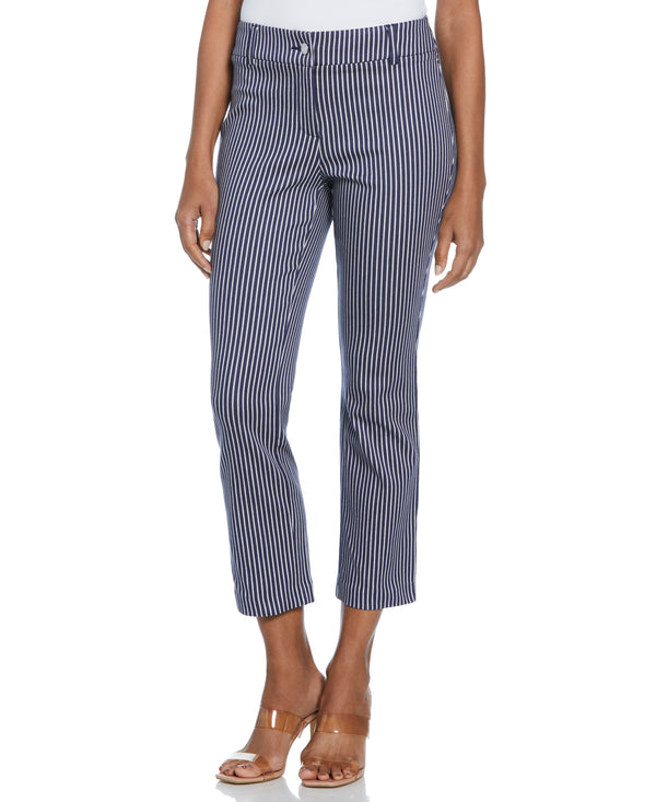 rafaella Navy Stripe Back Yoke Pants