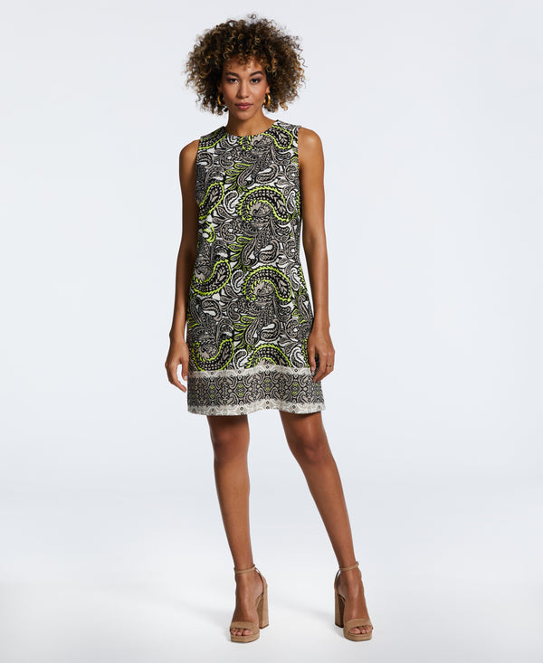 rafaella Paisley Print Shift Dress