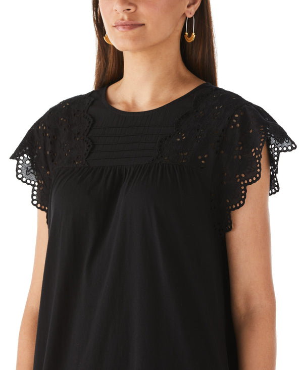 Rafaella Petite Knit Eyelet Dress
