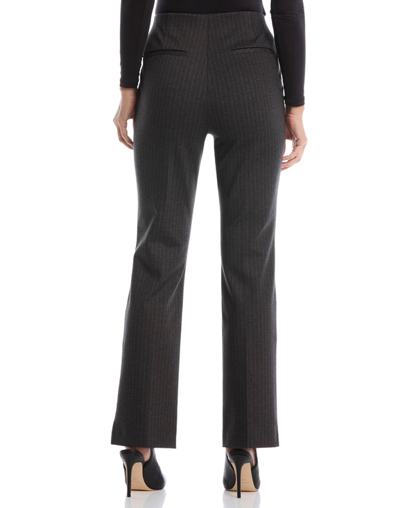 Rafaella Pinstripe Print Ponte Bootcut Pant