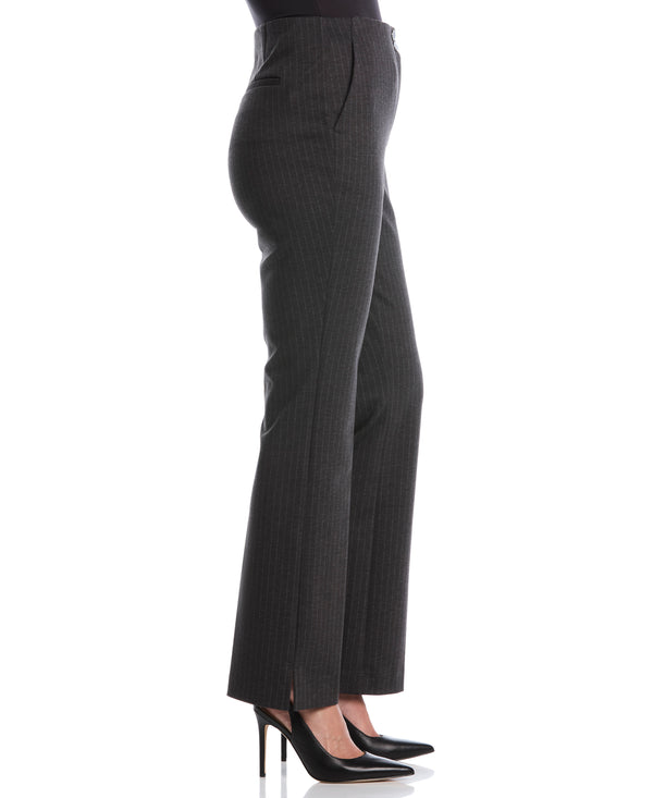 Rafaella Pinstripe Print Ponte Bootcut Pant