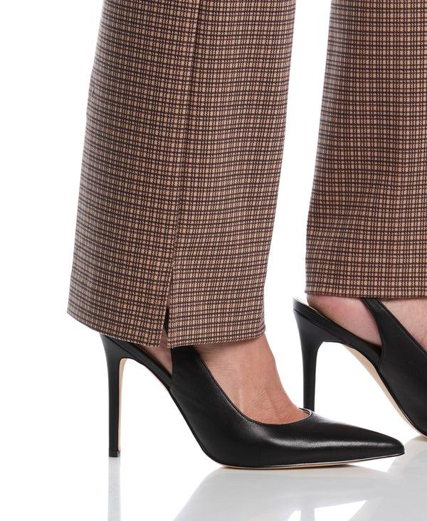 Rafaella Plaid Print Ponte Bootcut Pant