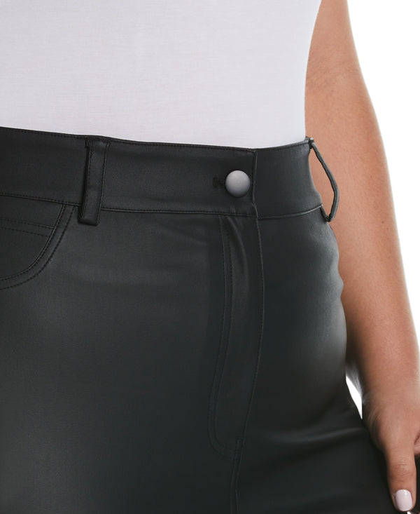 Rafaella Plus Size 5-Pocket Coated Twill Pant