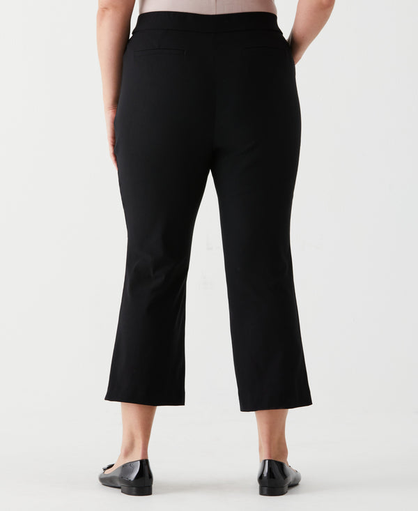 Rafaella Plus Size Crop Boot Cut Pant With Belt