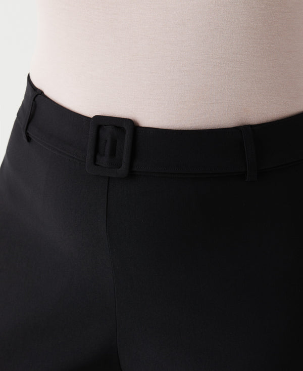 Rafaella Plus Size Crop Boot Cut Pant With Belt