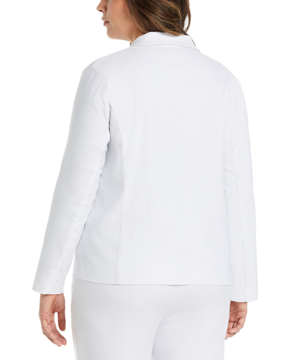 Rafaella Plus Size Cropped Satin Luxe Jacket