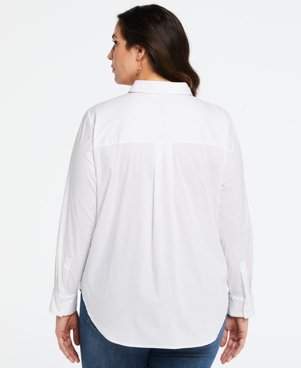 Rafaella Plus Size Embellished Collar Blouse