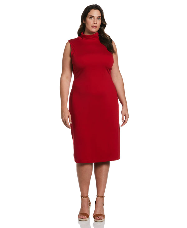 Rafaella Plus Size Funnel Neck Dress