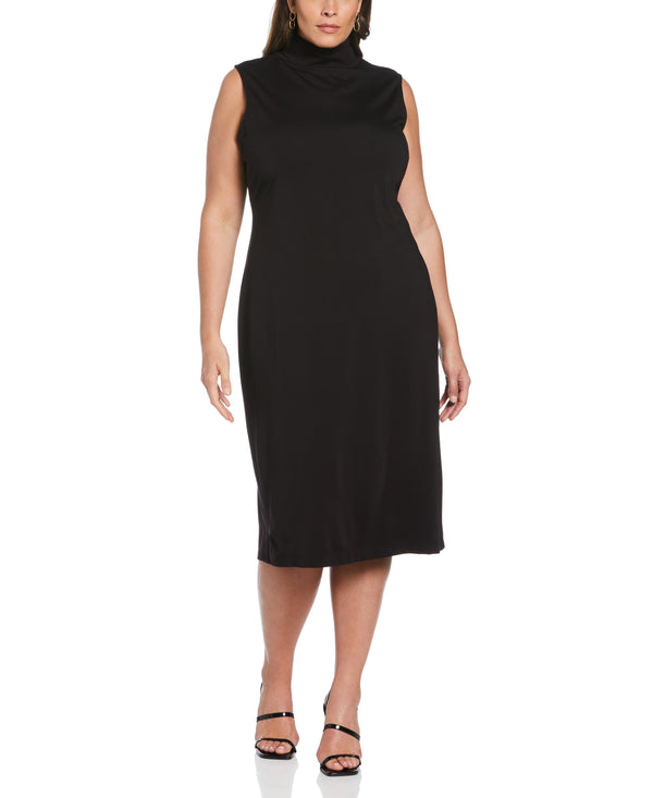 rafaella Plus Size Funnel Neck Dress