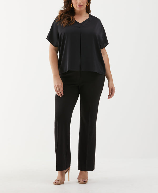 Rafaella Plus Size Layered Dolman Sleeve Blouse