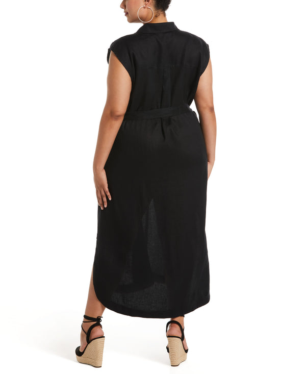 Rafaella Plus Size Linen Shirtdress