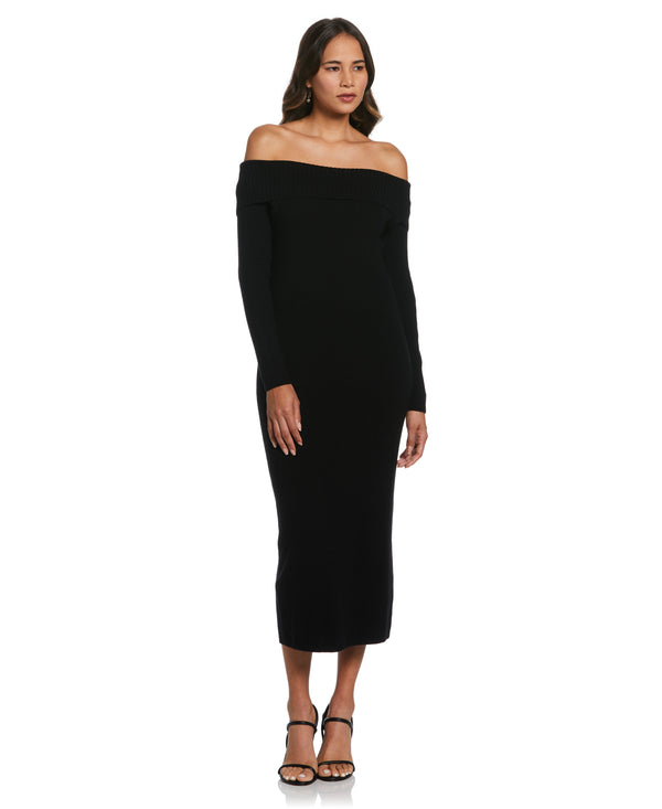 Rafaella Plus Size Off-the-Shoulder Sweater Dress