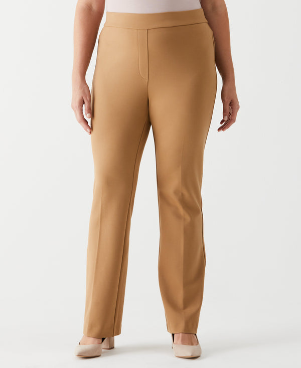 Rafaella Plus Size Ponte Knit Bootcut Pull-On Pant